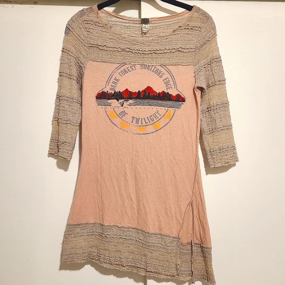 We the free lace graphic dark forest horizons edge of twilight top
